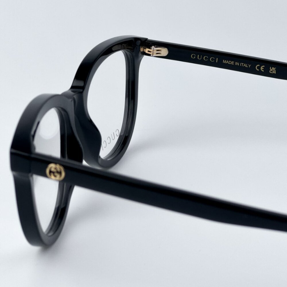 Gucci Women Black Oval BRAND NEW Eyeglasses GG1687O 001 - Picture 7 of 9